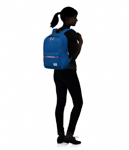 American Tourister  Upbeat Backpack Zip Atlantic Blue (7719)