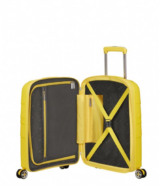 American Tourister Walizki na bagaż podręczny Starvibe Spinner 55/20 Expandable Tsa Electric Lemon (A031)