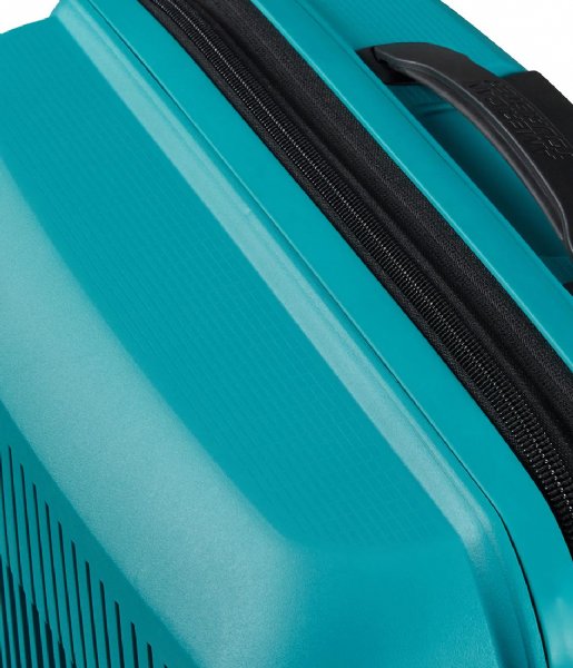 American Tourister Walizki na bagaż podręczny Aerostep Spinner 55/20 Expandable TSA Turquoise Tonic (A066)