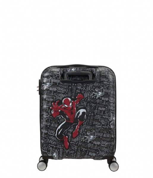 American Tourister Walizki na bagaż podręczny Wavebreaker Disney Spinner 55/20 Marvel Spiderman Sketch (A083)