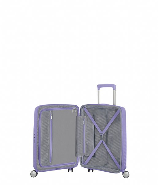 American Tourister Walizki na bagaż podręczny Soundbox Spinner 55/20 Tsa Exp Lavender (1491)
