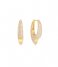 Ania Haie  Tough Love Pave Arrow Hoop Earrings S Gold colored