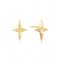 Ania Haie  Polished Punk Cross Stud Earrings S Gold colored