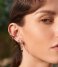 Ania Haie  Polished Punk Black Agate Huggie Hoop Earrings S Silver colored