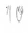 Ania Haie  Polished Punk Sparkle Double Hoop Earrings S Silver colored