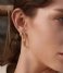 Ania Haie  Modern Muse Pearl Geometric Huggie Hoop Earrings S Gold colored