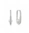 Ania Haie  Modern Muse Pearl Oval Hoop Earrings S Silver colored