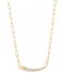 Ania Haie  Tough Love Pave Bar Chain Necklace M Gold colored