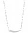 Ania Haie  Tough Love Pave Bar Chain Necklace M Silver colored