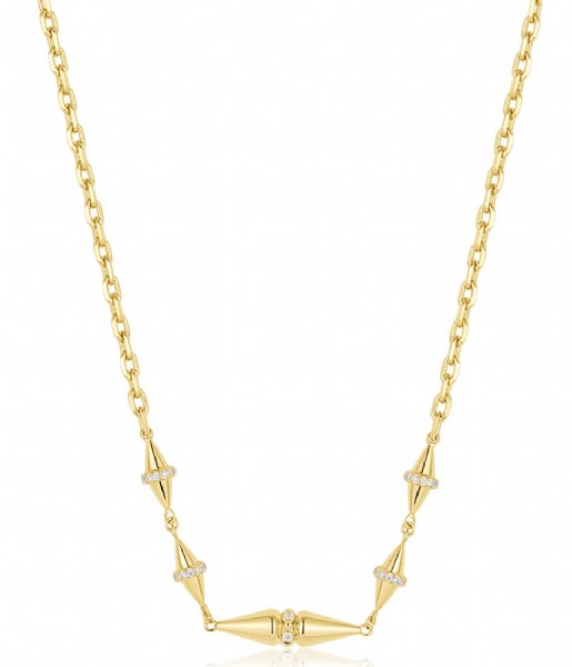 Ania Haie  Polished Punk Geometric Chain Necklace M Gold colored