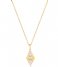 Ania Haie  Modern Muse Pearl Geometric Pendant Necklace M Gold colored