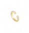 Ania Haie  Tough Love Pave Adjustable Ring S Gold colored