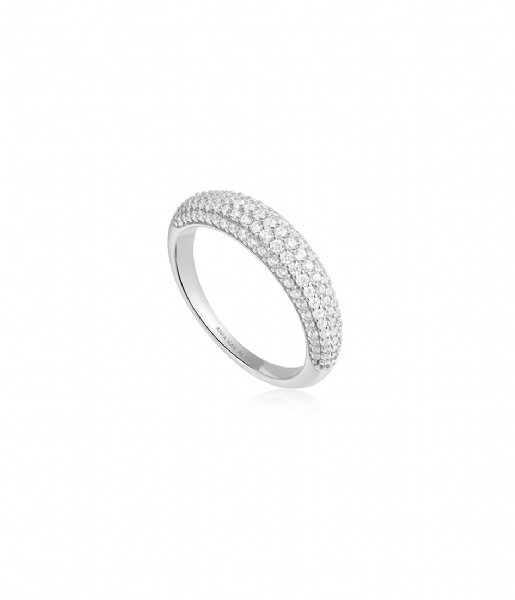 Ania Haie  Tough Love Pave Dome Ring S Silver colored