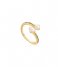 Ania Haie  Modern Muse Gem Pearl Wrap Ring S Gold colored