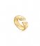 Ania Haie  Modern Muse Sparkle Wide Adjustable Ring S Gold colored