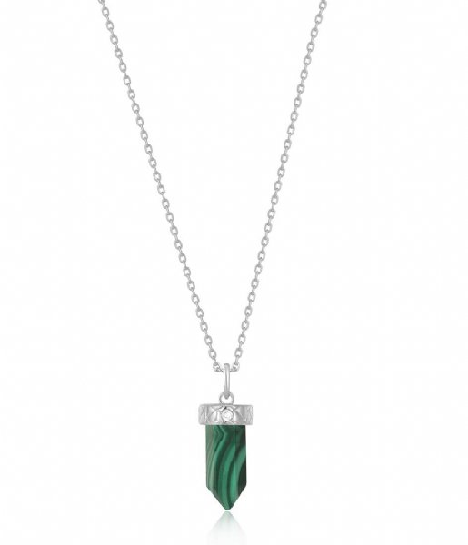 Ania Haie  Malachite Point Pendant Necklace N039-03H Silver
