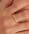 Ania Haie Ring Smooth Twist Wide Band Ring Small AH R038-02G Gold