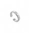 Ania Haie Ring Smooth Twist Wide Band Ring Small AH R038-02H Silver