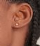 Ania Haie  Pearl Power Cabochon Stud Earrings S Goudkleurig