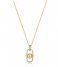 Ania Haie  Spaced Out Link Drop Pendant Necklace M Goudkleurig