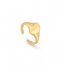Ania Haie  Tough Love Arrow Adjustable Signet Ring Shiny Gold