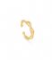 Ania Haie  Taking Shape Twisted Wave Adjustable Ring Shiny Gold