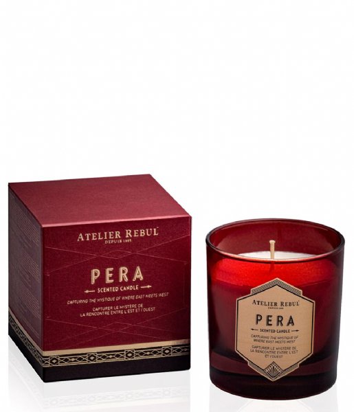 Atelier Rebul  Pera Scented Candle 210 Gr New Formula Red
