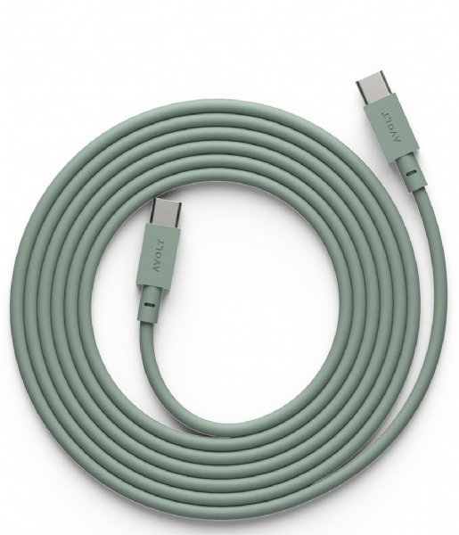 Avolt  Cable 1 USB C to USB C Charging Cable 2m Oak Green