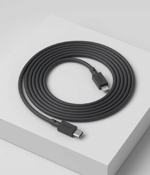 Avolt  Cable 1 USB C to Lightning Charging Cable 2m Stockholm Black