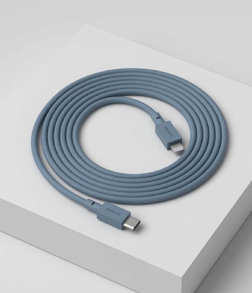 Avolt  Cable 1 USB C to Lightning Charging Cable 2m Shark Blue