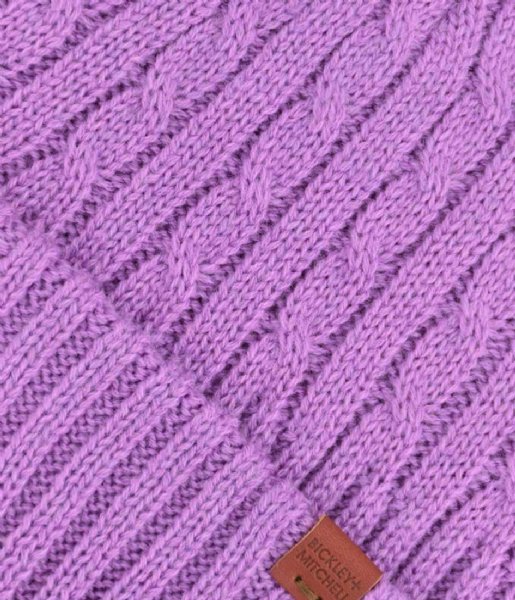 BICKLEY AND MITCHELL  Chunky Cable Rib Beanie Lilac (69)