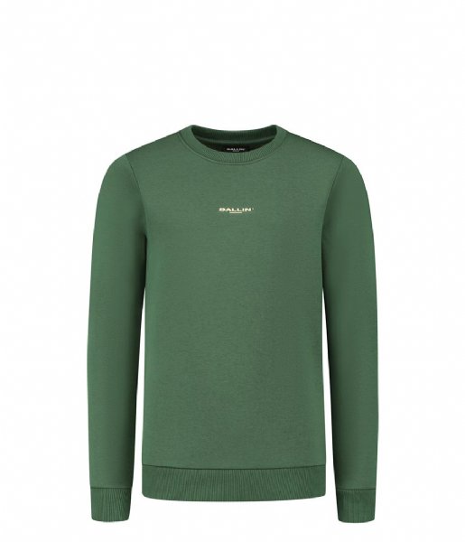 Ballin Amsterdam  Crewneck With Logo On The Front And Back Artwork Forest Green (94)