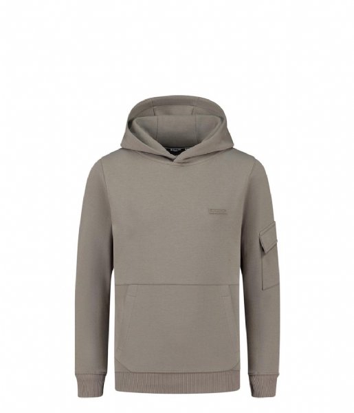 Ballin Amsterdam  Hoodie With Badge Taupe (53)