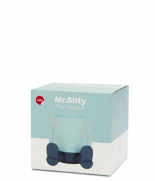 Balvi  Pen Holder Mr.Sitty Turquoise/Blue
