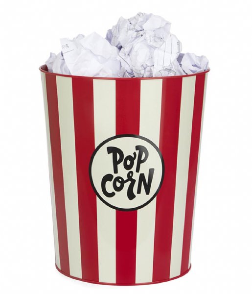 Balvi  Wastebasket Popcorn Beige/Red