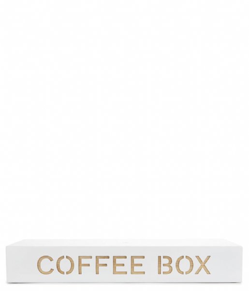 Balvi  Coffee Box Blanco Metal/Bamboo