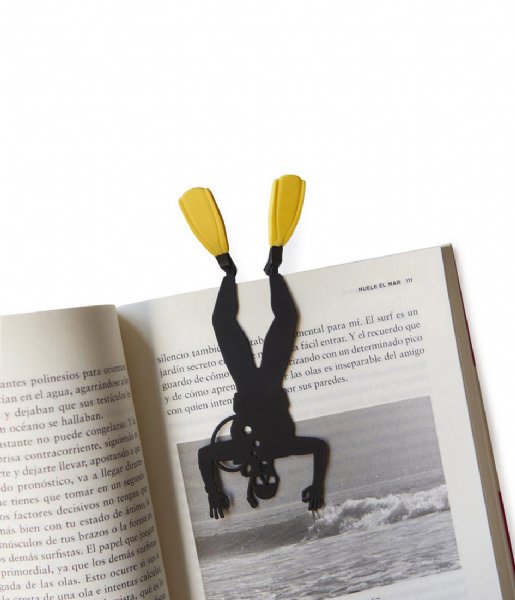 Balvi  Bookmark Scuba Black/Yellow