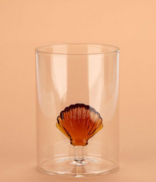 Balvi  Glass Atlantis Shell Amber
