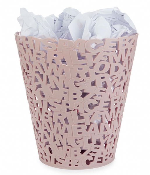 Balvi  Wastebasket Letters Pink
