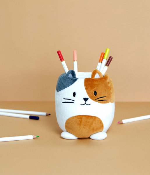 Balvi  Pen Holder Fluffy Kitty Calico Multicolor