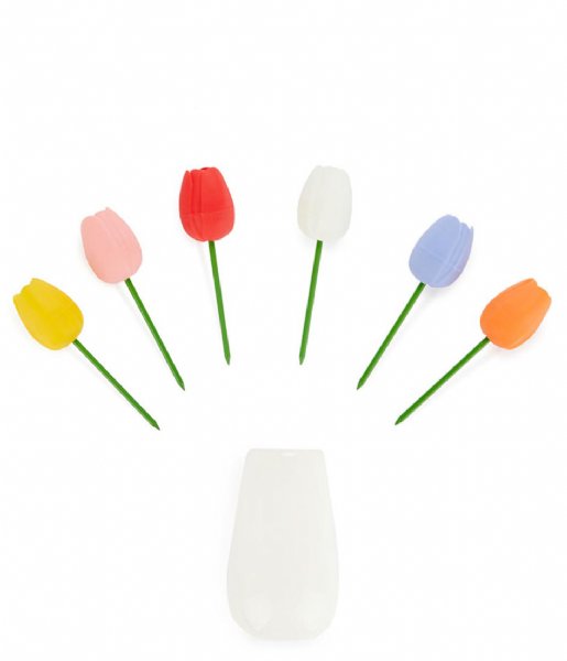 Balvi  Snack Fork Tulip X6 Assorted Colours
