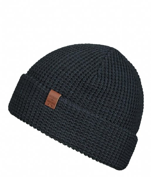 BICKLEY AND MITCHELL  Basic Waffle Knit Beanie Grey Melee (102)