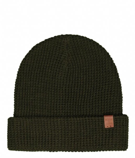 BICKLEY AND MITCHELL  Basic Waffle Knit Beanie Army (53)