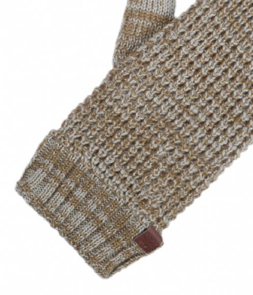 BICKLEY AND MITCHELL  Waffle Knitted Mittens with Teddy Lining Sand Twist (112)