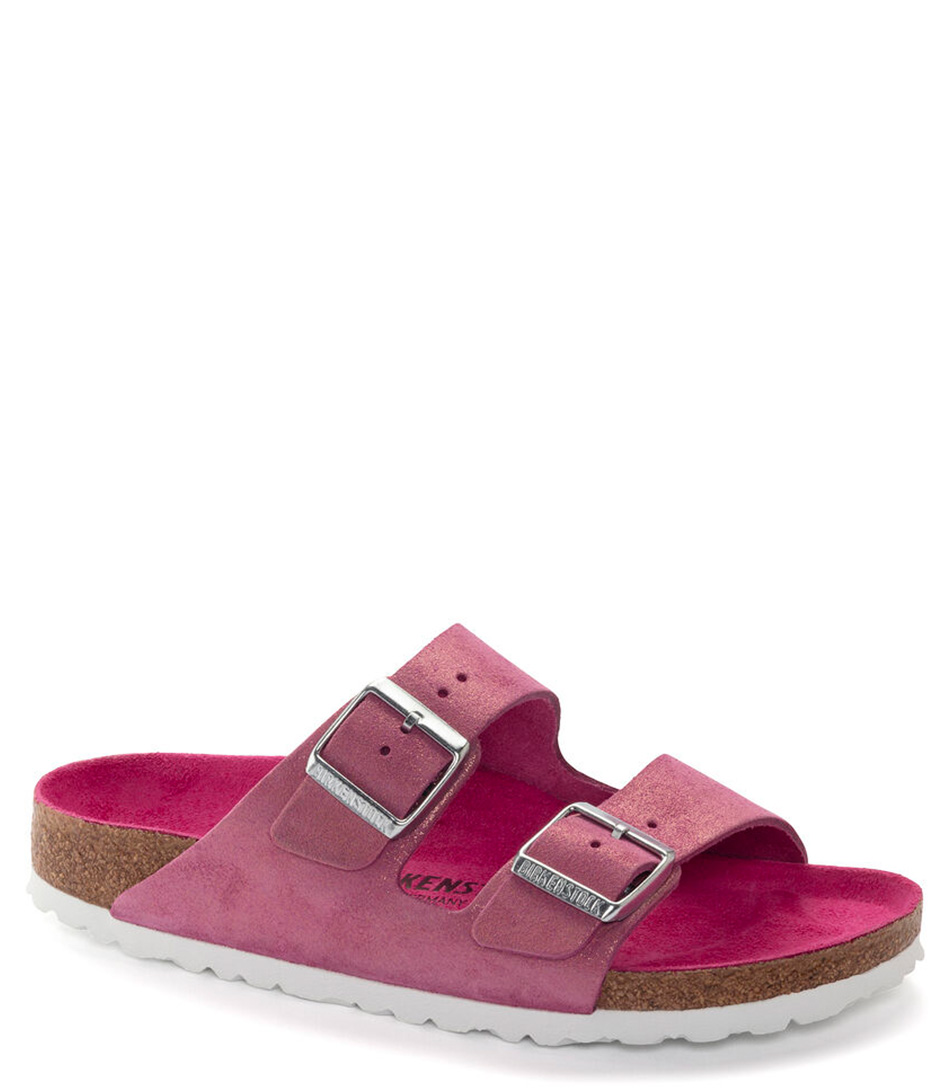 Pink best sale suede birkenstocks