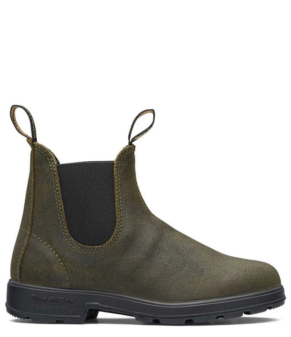 Blundstone Chelsea boots 1615 Original Waxed Suede Dark Olive