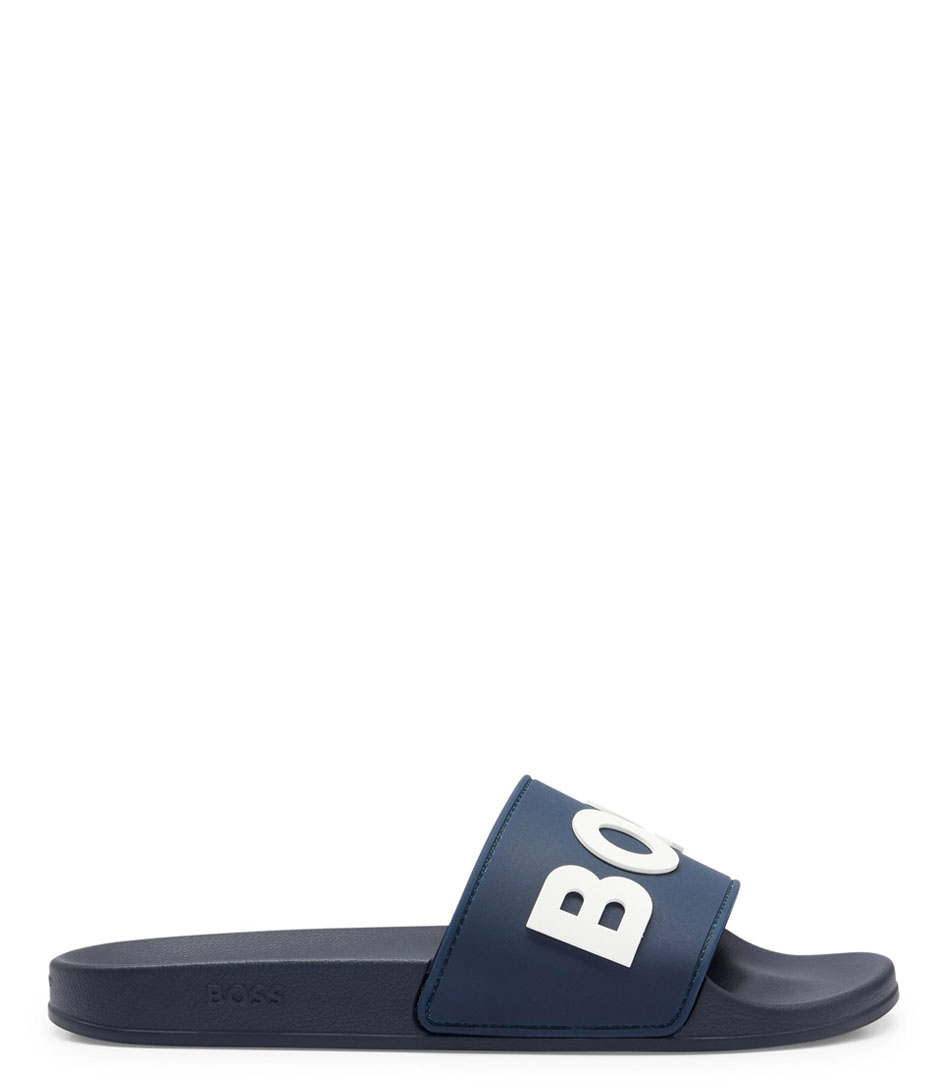 BOSS Kirk Slid Rblg N 10248517 Flip flop Blauw