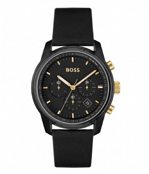 BOSS  Watch Trace Zwart