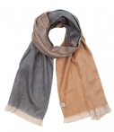 Bufandy Sjaals Shawl Fabian Ombre Bruin bufandy kopen in de aanbieding