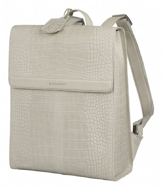 Burkely Laptop rugzak Casual Cayla Backpack 14 Inch Oyster White (01)